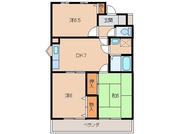 ヒルパレス四季の物件間取画像